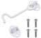 Eco-Fused Robuster 4 Zoll Haken- und Ösenverschluss - 2x Scheunentürschloss (4 Blanco - 1 paquete)