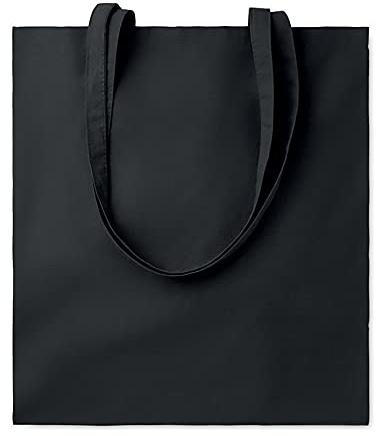 Siglo XXI Publicidad Baumwollbeutel mit langen Griffen, 10 Stück, 140 g/m², Größe 38 x 42 cm, Geschenke, Einkaufen, Basteln, Messen, Hochzeiten, Geschäfte
