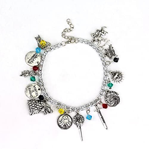 Game of Thrones Armband, Hand des Königs Targaryen, Drache, neun Familien-Embleme, Kollektion, Armband, Rollenspiel, Geschenk, Schmuck für Fans