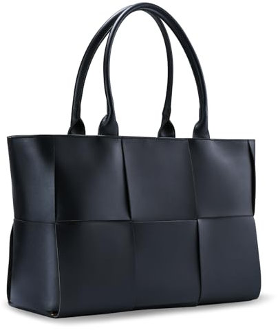 Gewebte Tasche für Damen, Leder-Umhängetasche, große Geldbörse, Handtasche