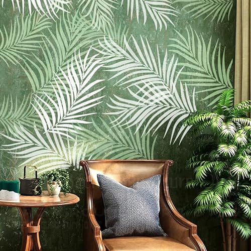 60cm Leaf Tropical Jungle Summer Pochoir Pochoirs Modèle De Meuble Carrelage Pour Décor Peinture Grands Motifs Motifs Murs Grands Modèles De Mur De Niche À Carreaux Peinture Mandalas En