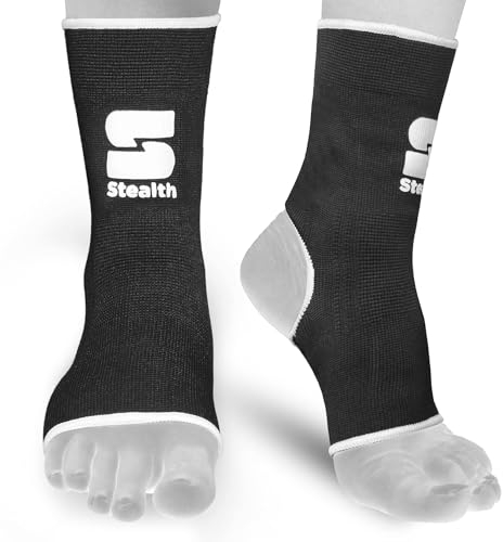 Stealth Sports Ankle Support – Muay Thai Support for Martial Arts, Gym – Durable and Reliable Boxing Gear – Ankle Support for Kick Boxing, MMA & Combat Sports (S/M)