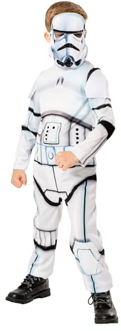 Rubie's Official Disney Star Wars Stormtrooper Costume - Kids/Unisex - One Size - White - Halloween