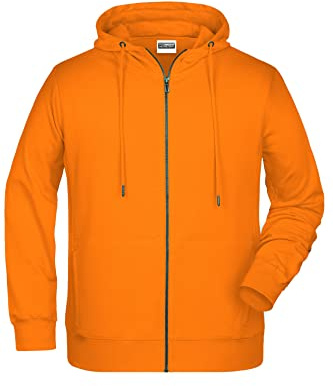 James & Nicholson Herren Hoody Sweatjacke - Sportliche Sweatjacke aus Bio-Baumwolle