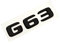 ANUTE ABS-Kleber, glänzend schwarz, 3D-Auto-Buchstaben, Heckkoffer-Abzeichen, G63-Emblem-Aufkleber, kompatibel mit Mercedes Benz G63 AMG W463 W464 Zubehör