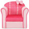 COSTWAY Kindersessel Kindersofa Kindercouch Babysessel für Mädchen und Jungen Kindermöbel Kinder Sessel Schaumstoff (Rosa Schleife)