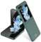 König Design Custodia per Samsung Galaxy Z Flip 5, Galaxy Z Flip 5 5G, a portafoglio, con funzione leggio, per Samsung Z Flip 5, colore: verde scuro notte