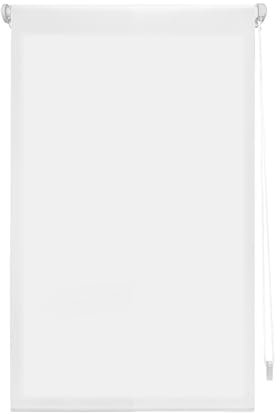 INTERBLIND | Estor Premium Enrollable EasyFix Translúcido Liso 37x180 cm (Ancho por Alto) - Estor Premium Montaje SIN Herramientas Medida Tela 34x175 cm - Estor Enrollable SIN TALADRAR Color Crudo