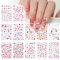 12 Blätter Nagelsticker Blumen Valentinstag Nagelaufkleber Selbstklebend,Liebe Nagelaufkleber,Nail Sticker Nagel Aufkleber Graffiti Katze Nagelaufkleber Gesicht,Amor Nagelaufkleber Nail Art Zubehör