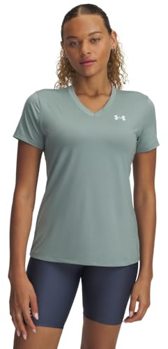 Under Armour - Womens Tech Ssv- Solid T Shirt, Color Silica Green (348), Size: Large