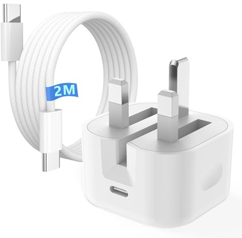 iPhone 15 Charger, 20W USB C PD3.0 Power Adapter - MFi Certified, 2M Cable for iPhone 15 Pro/15 Pro Max/15 Plus, iPad Pro/Air/Mini