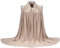 Ever Bloom Kopftuch Damen Hijab für muslimische Frauen lang- Muslim Kopfbedeckung Schal Atmungsaktiv - Premium 190 x 70 cm, Schal Farben:New Taupe