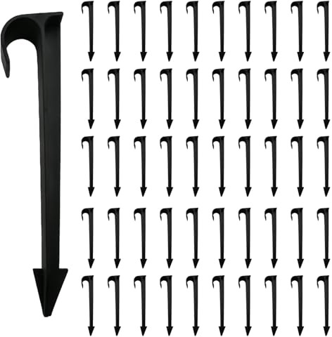 Hpamba 50 Stück Gartenschlauch-Erdanker Befestigungsanker Schlauchanker Schlauchführung Befestigungsanker Für Tropfschlauch Perlschlauch Steckgabel Für Den Tropfbewässerung,Schlauchhalter,Rasengitter