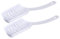 Qualitäts Stielbürsten aus Kunststoff, Set mit 2 Stück, weiß, gebogener Griff, Länge 270 mm, mittelharte Polypropylen-Borsten,Reinigungsbürste,Kunststoffbürste,Handbürste,Küchenbürste,Haushalt