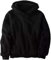 Haloumoning Felpa con cappuccio per bambini, in pile, unisex, calda, Sherpa, Nero , 150