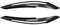 XUBOR for BMW 1er F20 F21 118i 120d 120i M135i Pre-Lci 2011–2015, Auto-Frontscheinwerfer, Augenbrauen, Augenlider, Aufkleber, glänzendes schwarzes ABS Scheinwerfer Augenbrauenabdeckung(Carbon Look)