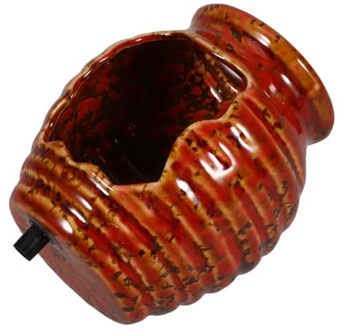 MILISTEN Fuente De Circulación De Agua con Jarrón De Cerámica Maceta Decorativa De Arcilla para Interior Y Exterior para Balcón Jardín Y Patio