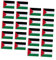 PAMINGONO 20st Palästina-flagge Nationale Handflagge Kleine Palästinensische Flagge Schwenkende Palästinensische Flagge Palästina-thema Handfahnen Für Palästina Handzeichen-flagge Polyester