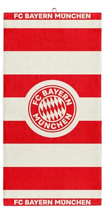 FC Bayern München I Strandtuch| Badetuch I Handtuch I Rot-Weiß I 80x160 cm