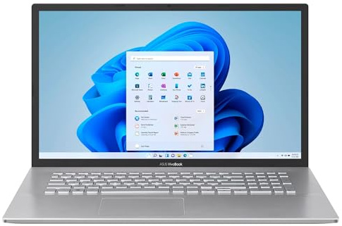 ASUS Vivobook Ordinateur portable alimenté par l'IA | Ordinateur portable 17,3 HD+ LED | 20 Go de RAM | 1 To SSD | Processeur AMD Ryzen 7 | Webcam | Copilot Ready | Windows 11 | Wi-Fi | Longue durée