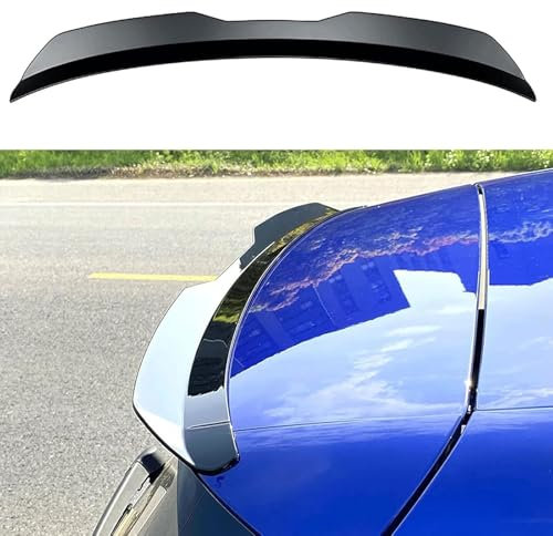 UHMMHBGR Heckspoiler für Opel Corsa D Hatchback 2011 2012 2013 2014, Auto Heckflügel Kofferraumdachspoiler Dekoration Auto Zubehör,Matt-Black