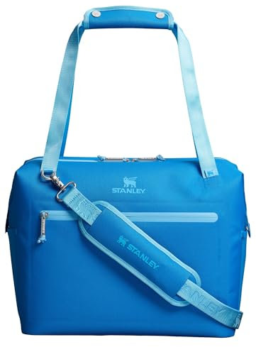 Stanley All Day Julienne Max Soft Cooler Bag and Lunch Box 20 Quarts | 30 Can Cooler with Handles and Strap | Stays Cold for a Day | Insulated Travel Bag with Zipper | BPA-Free | Azure