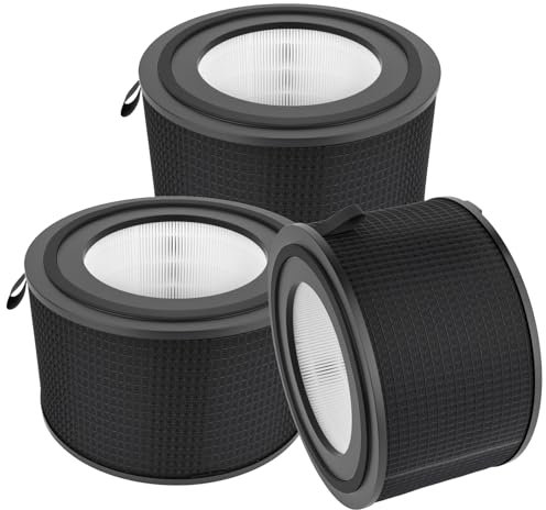 (3 pezzi) FY4200 Filtro HEPA di ricambio compatibile con i purificatori d'aria Philips serie 4200 AC4220, AC4221, AC4221/11, filtri HEPA H13 True, filtro 4 in 1, filtri a carboni attivi