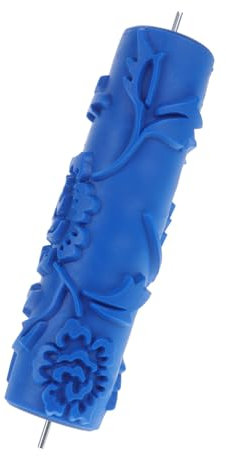 Angoily Farbdruckwalze Schaumfarbe Ecke Tragbar Malenrolle Rad Nachfüllungen Mikrofaser-farbrollerbezüge Multi Wand Pole Jumbo Pilates Gips Beton Kuppel Punkt Befüllbar Blue Plastik