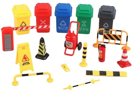 wueiooskj Mini Poubelle de tri pour Enfants : Un Jeu Qui Encourage l'apprentissage du Recyclage et du tri des déchets pour Les Tout-Petits. , 17 pièces , 15 x 13 x 8 cm