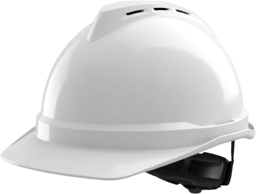 MSA V-Gard 500 - Casco protettivo con ventilazione per cantieri e industriali, comodo casco secondo DIN EN 397 per il lavoro