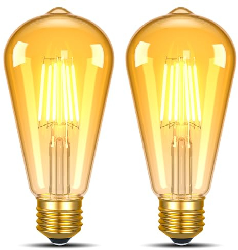 Hcnew E27 LED-glödlampa 2700K 6W – Ersätter 60-watts glödlampor