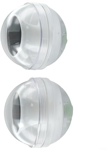 NINMORTH Lot de 2 lampes solaires flottantes à LED RVB à changement de couleur étanche pour jardin, étang, spa, 3 modes, décoration extérieure