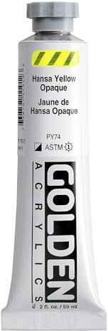 Golden Acrylique : 60ml épais Jaune de Hansa OPAQUE