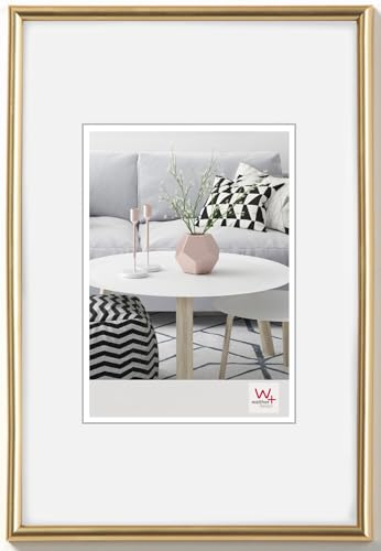 walther design Bilderrahmen gold 13 x 18 cm Galeria Kunststoffrahmen KG318H