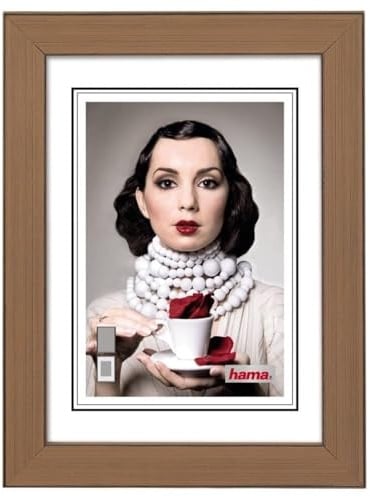 Hama Pesaro - Bilderrahmen (Single Picture Frame, Orange, Holz, 13 x 18 cm)