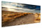 150x50cm Leinwandbild auf Keilrahmen Holland Nordsee Meer Strand Sonnenuntergang Wandbild auf Leinwand als Panorama