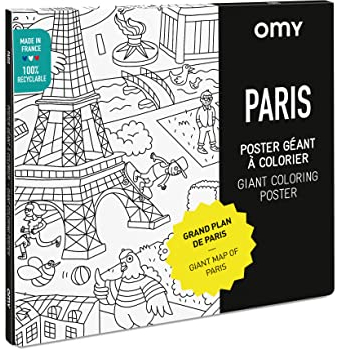 OMY my o Poster Riese zum Ausmalen Paris