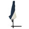 Deuba Housse de Protection pour Parasol Ø3,5m Bleu bâche de Protection en Polyester résistant avec Fermeture éclair