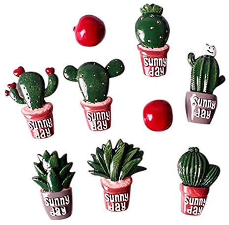 20 Pezzi Calamita Magnete In Resina Cactus Bomboniera Tema Pianta Grassa Sacchetto Gadget