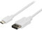STARTECH.COM 1,8m USB C auf DisplayPort Kabel - USB C Kabel - 4K 60hz - Weiß - USB C zu DisplayPort - USB Typ C auf DP Kabel