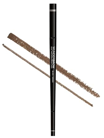 WUNDER2 WUNDERBROW D-FINE Vielseitiger Augenbrauenstift & Gel-Makeup für vollere Brauen, Farbton Black/Brown