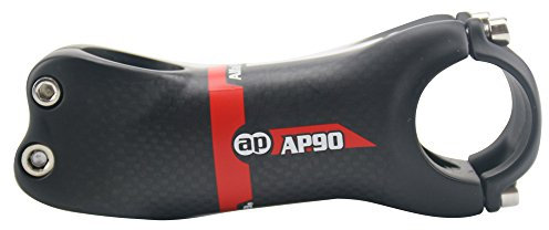 Alfa Pasca Fahrrad Vorbau Carbon MTB 3K Matt 17 Grad Rennrad Vorbau Rot 31.8mm Länge 130mm