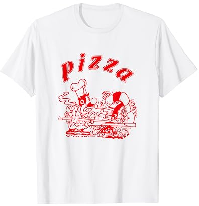 Pizza T-Shirt Logo Pizza Kostüm Italian Verpackung T-Shirt