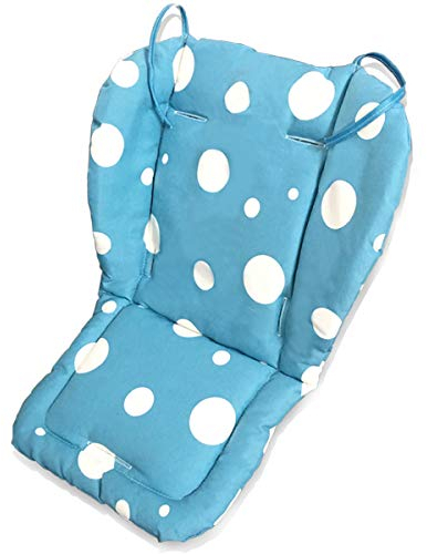 Fitzulam Kinderwagenkissen, wasserdicht, für Hochstuhl, Kinder, Autositz, atmungsaktiv, Blau