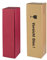 10x Versand-Set / 1er Flaschen Geschenkkarton Rot, Leinenoptik + Versandkarton