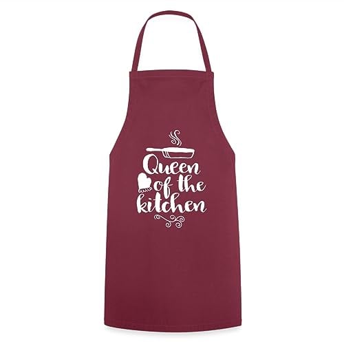 Spreadshirt Queen Of The Kitchen Kochschürze, One size, Bordeaux