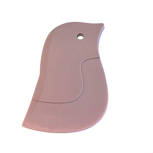 Kerafactum Teigschaber Teigspachtel Auskratzer Teigkratzer | Teig Spachtel zur Teigbearbeitung Schaber | Schlesinger aus robusten Silikon 13 cm bowl scraper plum | Streicht Teig & Teigreste restlos ab