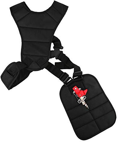 Falciatrice da giardino doppia imbracatura da giardino Decespugliatore da giardino Cintura in nylon Comfort Strimmer Cinturino imbottito regolabile Trimmer universale Cinturino Pad Strumenti