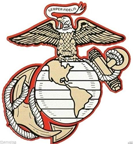 Sticker-Designs 10cm! Klebe-Folie Wetterfest Made-IN-Germany Marine Corps EGA Semper FI UV&Waschanlagenfest Auto-Aufkleber Profi-Qualität! F3042