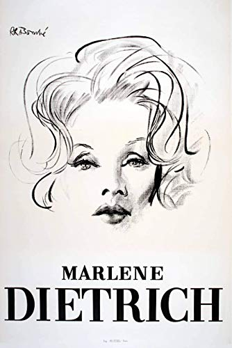 Marlene Dietrich Poster, Reproduktion/Format 50 x 70 cm, Papier 300 gr-Verkauf, digitale Datei HD möglich